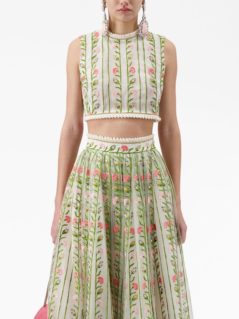 floral-embroidered top - 5