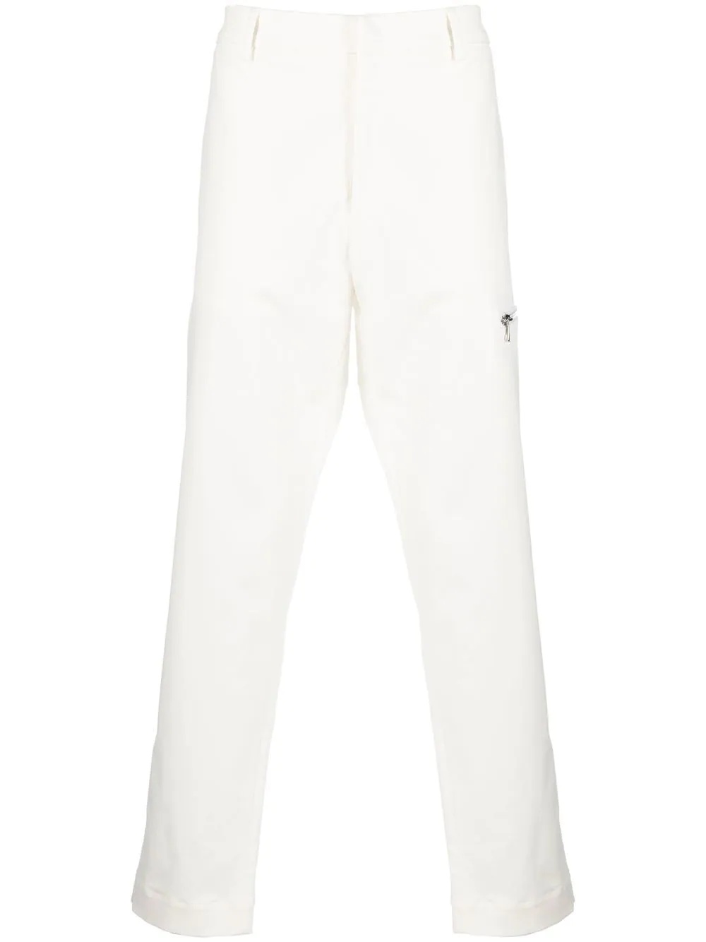 high-rise straight-leg trousers - 1
