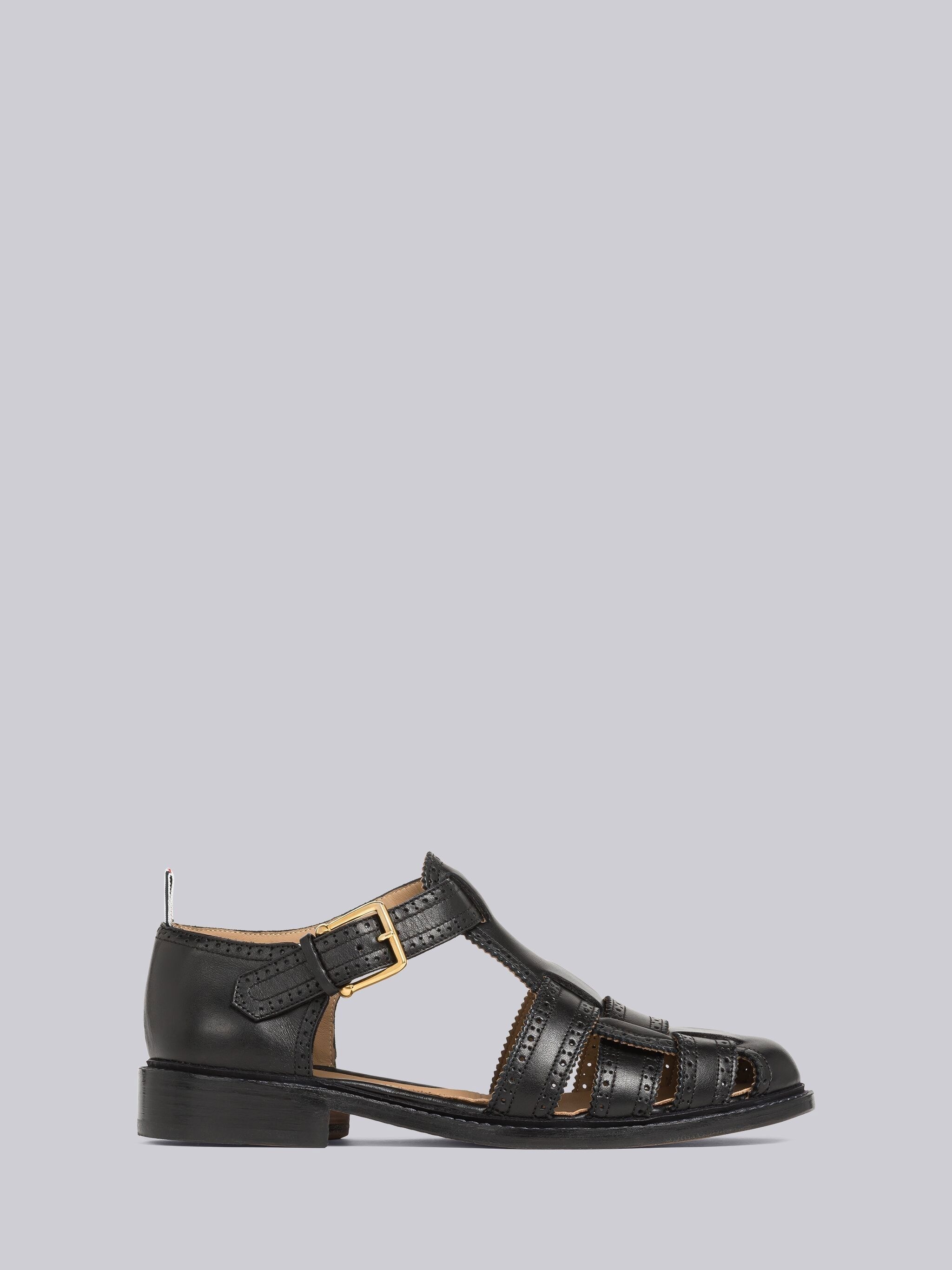 Vitello Calf Brogued Fisherman Sandal - 1