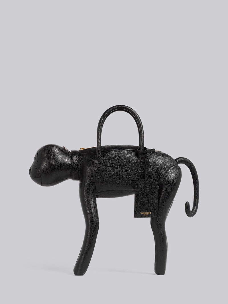Black Pebbled Calfskin Monkey Bag 1