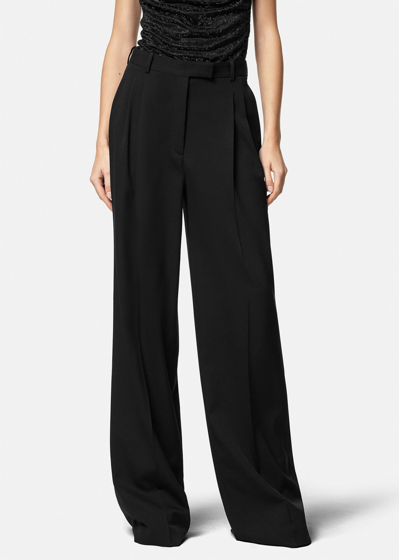 Pleated Wide-Leg Pants 4