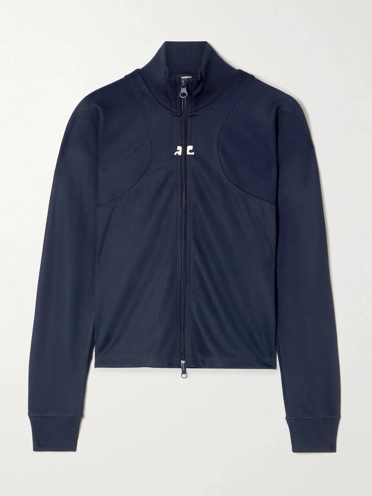 Interlock Appliquéd Jersey Track Jacket - 1