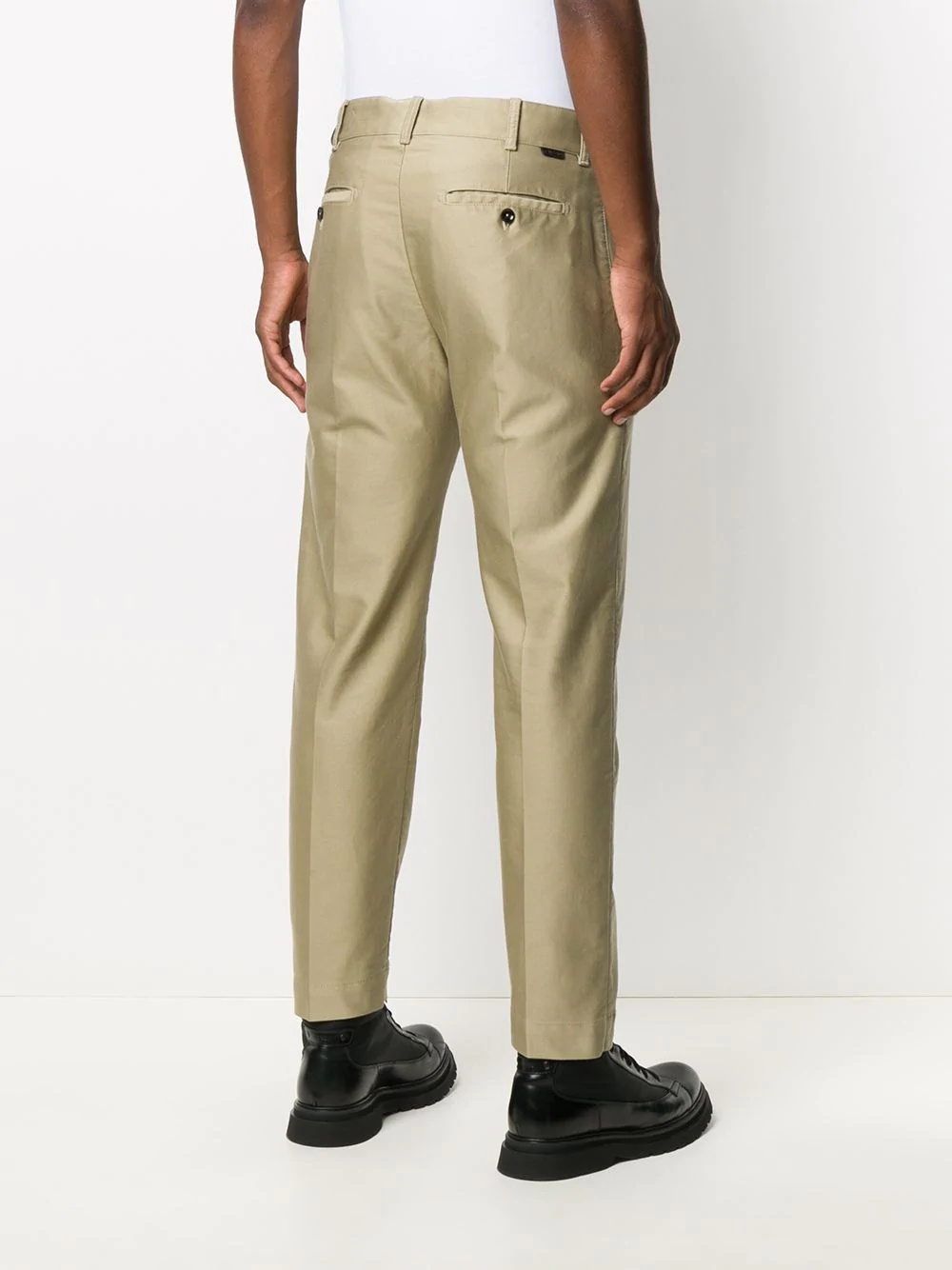 straight-leg chino trousers - 4