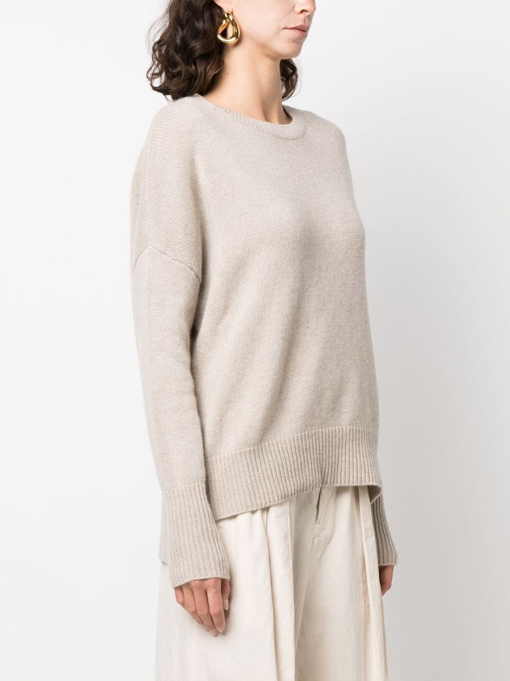 extra-long sleeved cashmere jumper - 3