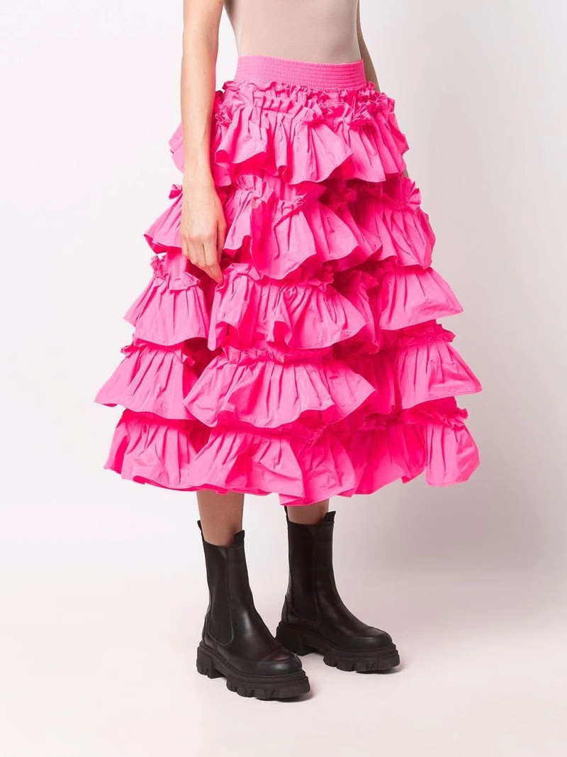 ruffled A-line skirt 3