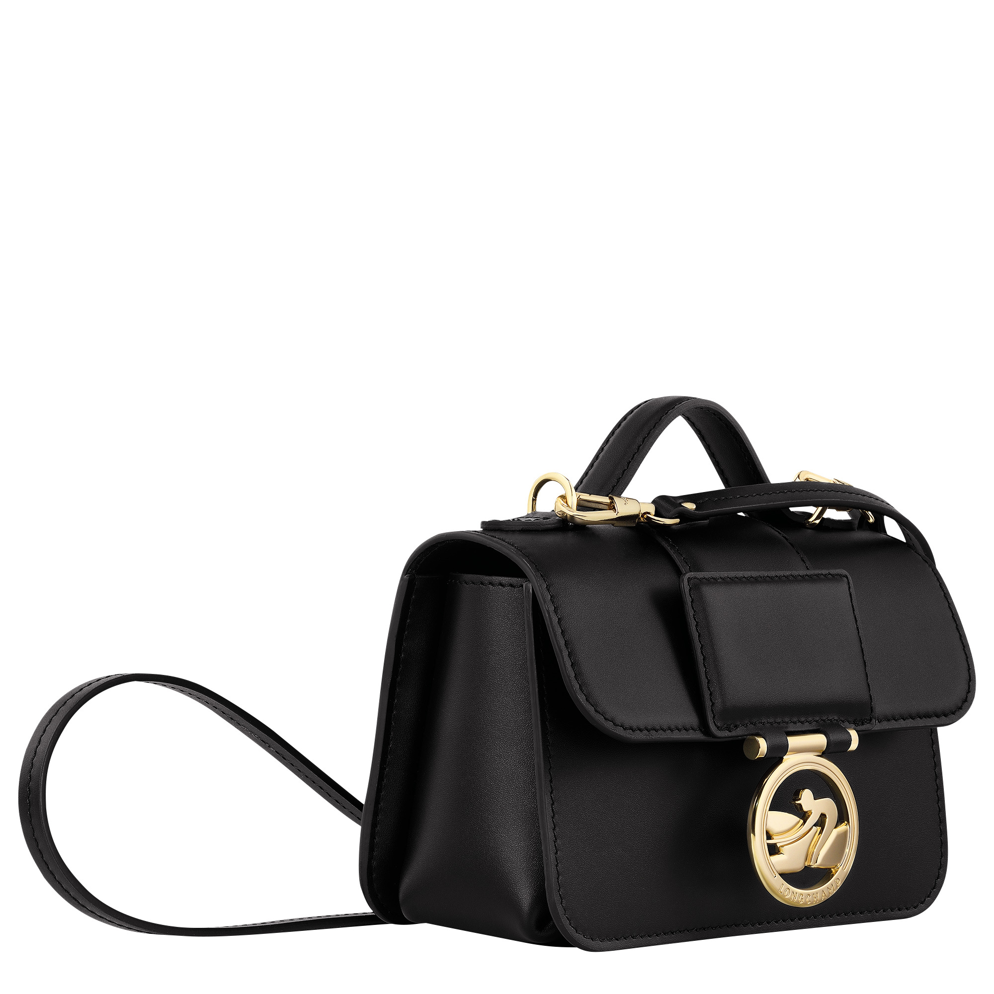 Box-Trot XS Crossbody bag Black - Leather - 3