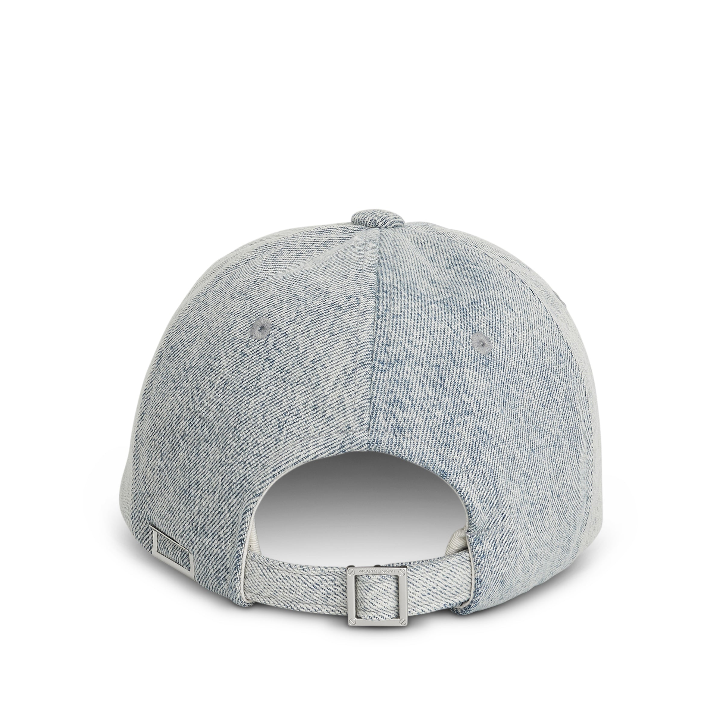 Faded Denim Cap in Blue - 3