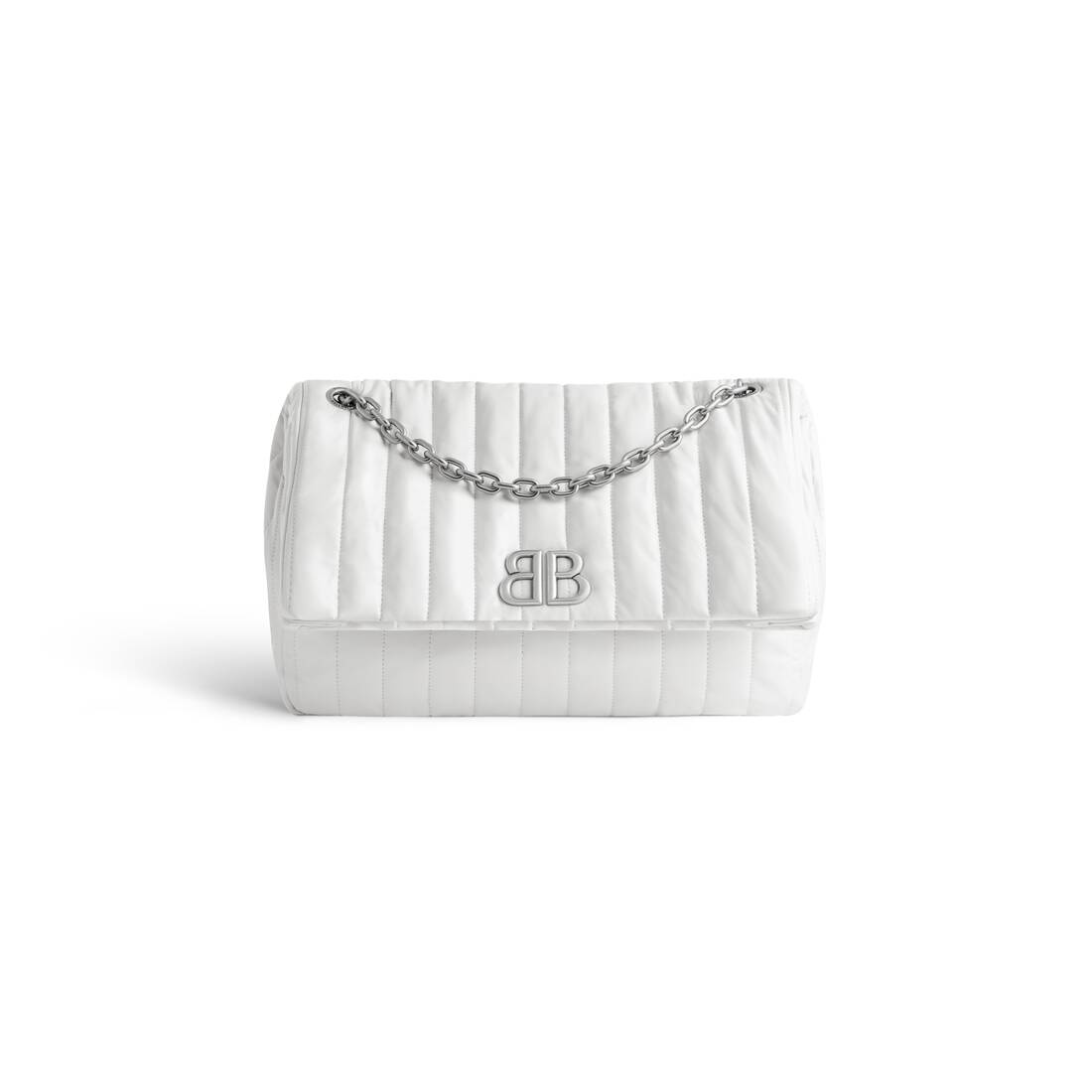 Women's Monaco Medium Chain Bag Quilted in Off White - 5