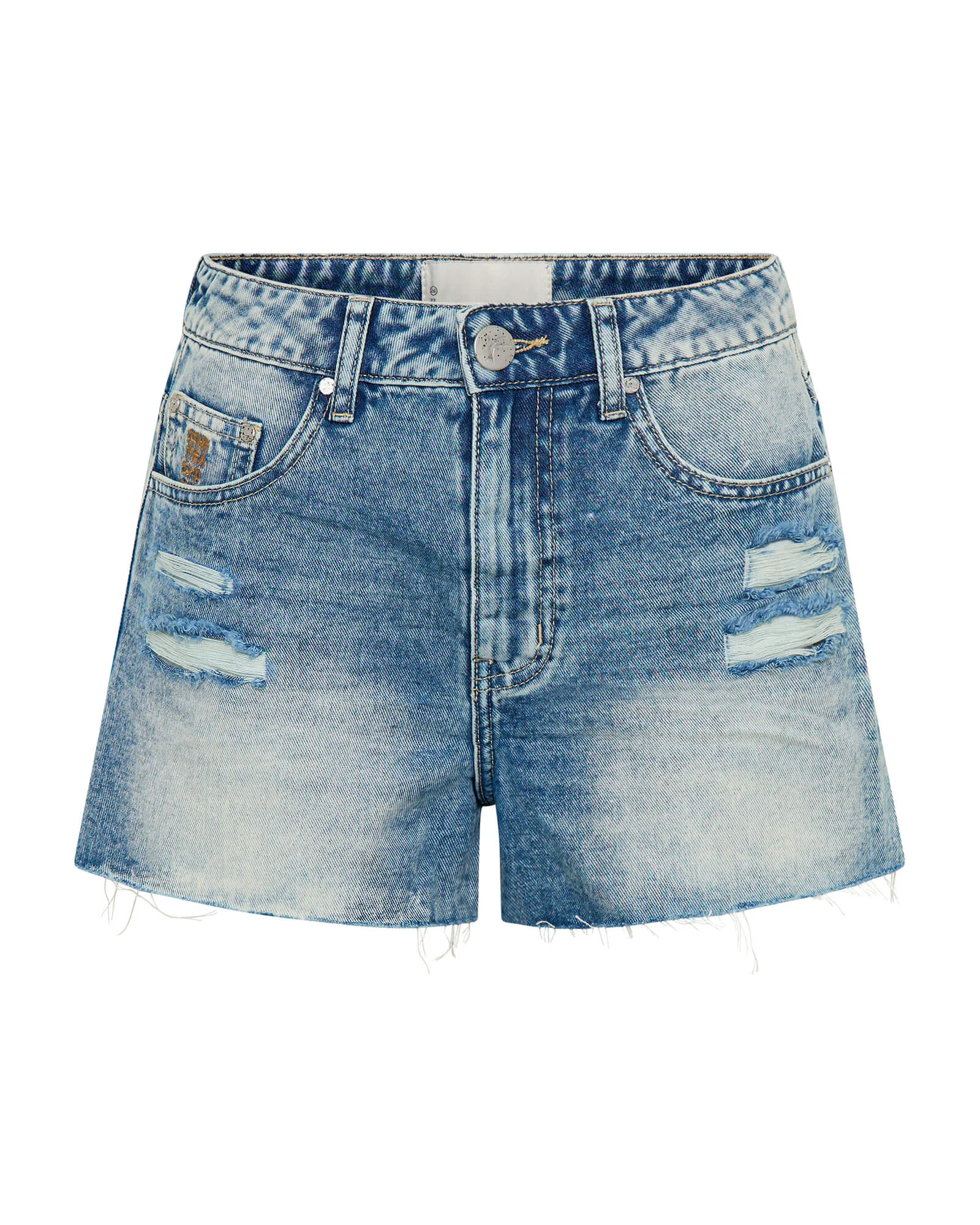 Bowies High Waist Denim Shorts - Sunset Blue - 1
