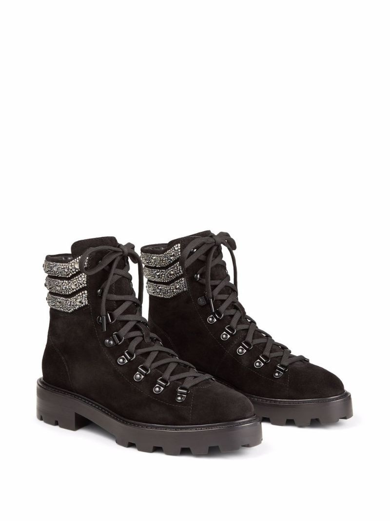 JIMMY CHOO Eshe suede flat boots outlook