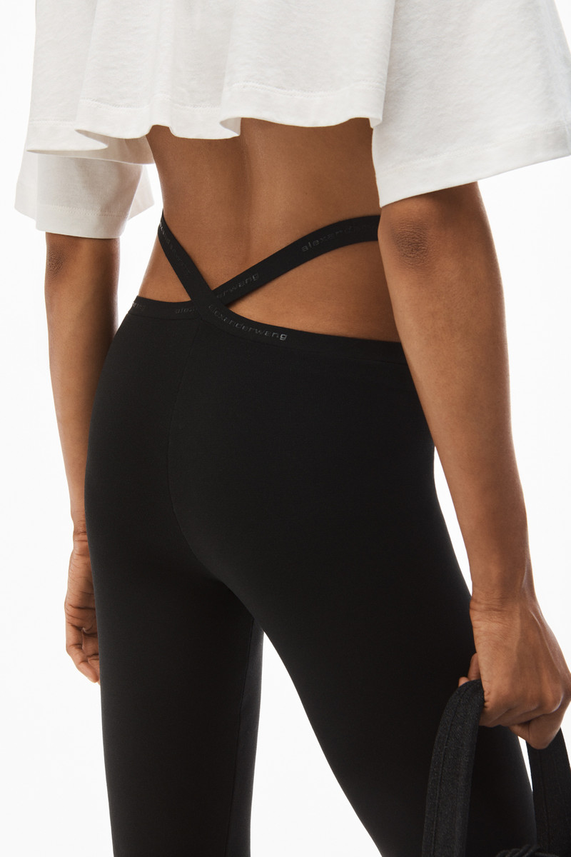 CRISSCROSS LOGO LEGGING IN VISCOSE KNIT 6