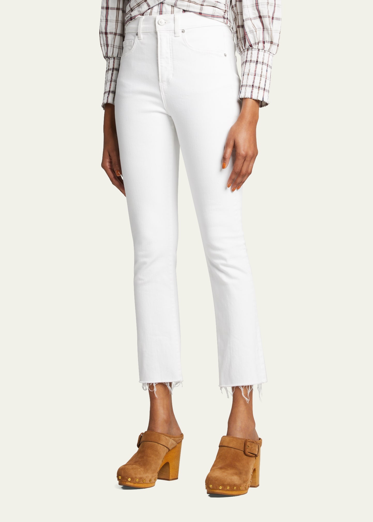 Carly Kick Flare Jeans with Raw Hem - 4