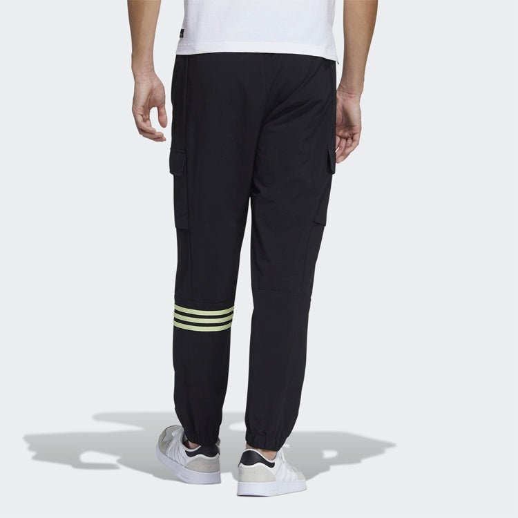 adidas neo M Ss May Wv Tp1 Casual Elastic Sports Long Pants Black GP4793 - 3