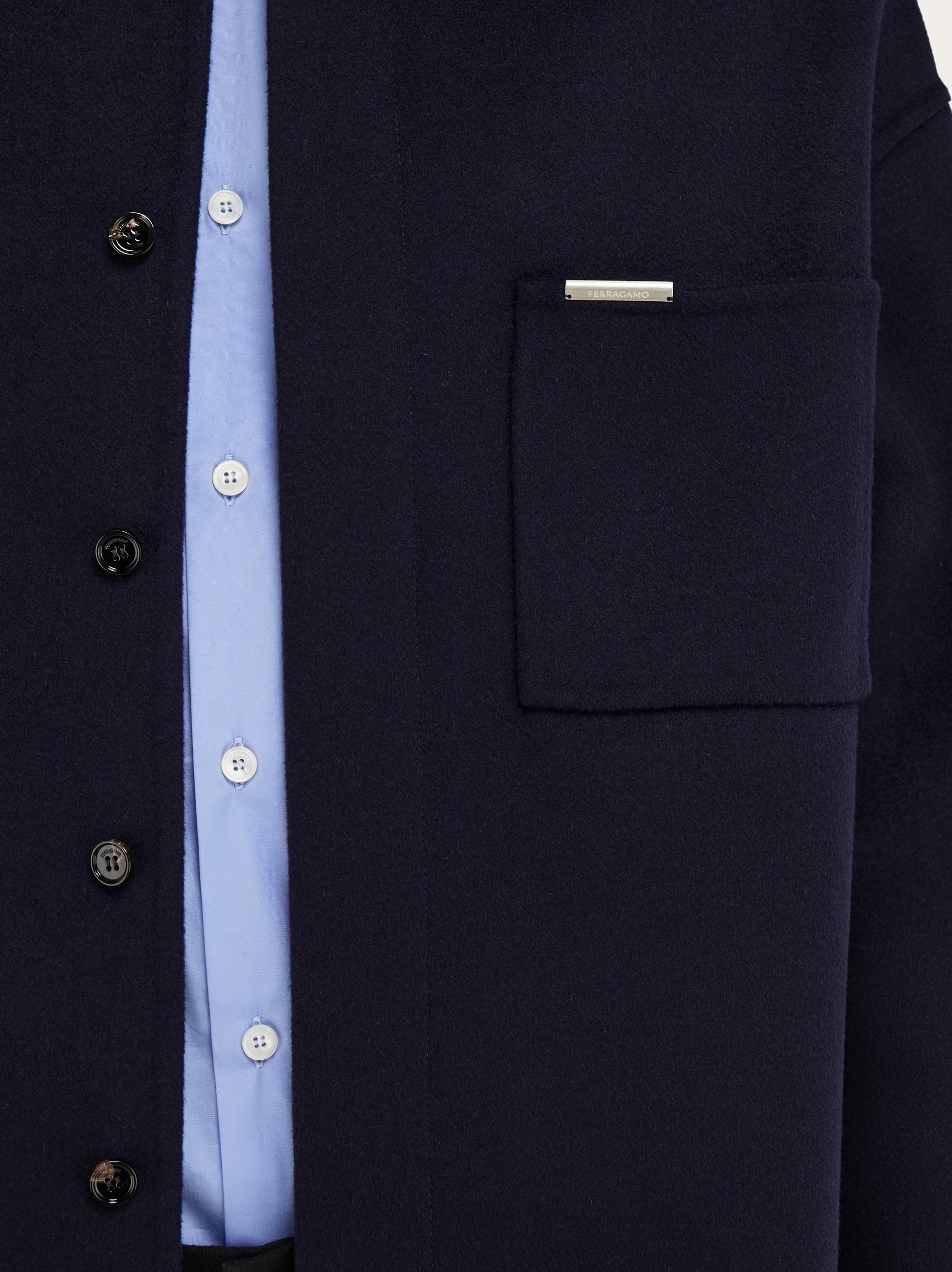 Cashmere-blend overshirt - 5