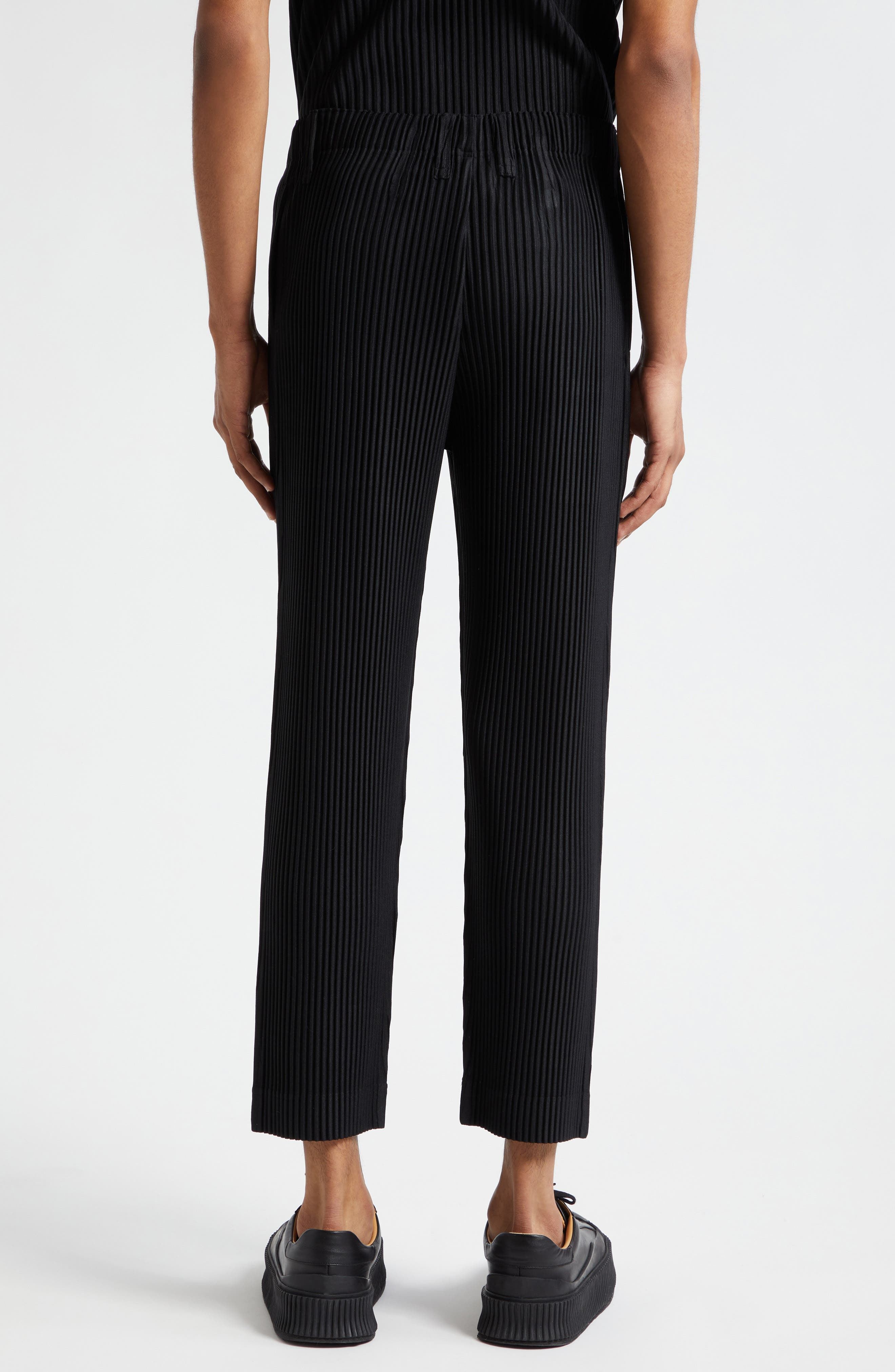 Homme Plissé Issey Miyake Pleated Pull-On Pants in Black at Nordstrom - 3