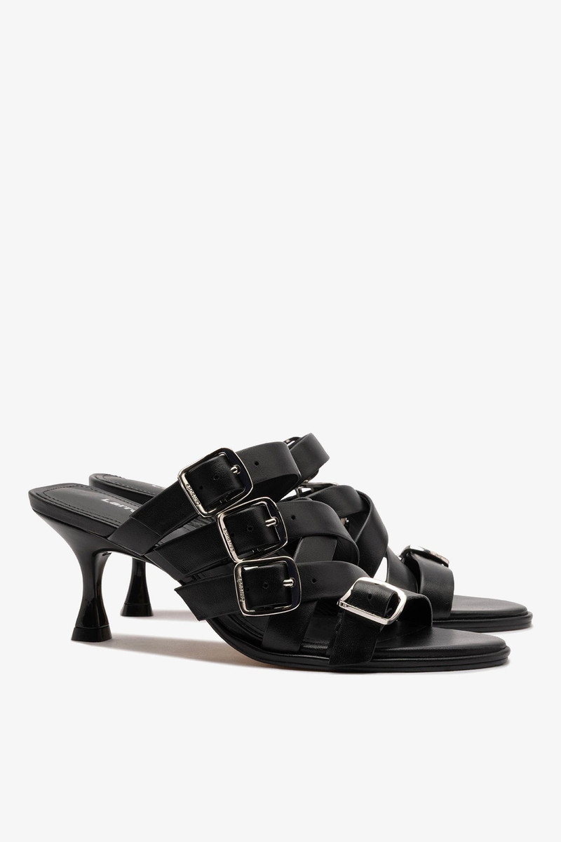 Patti Mule In Black Leather 3