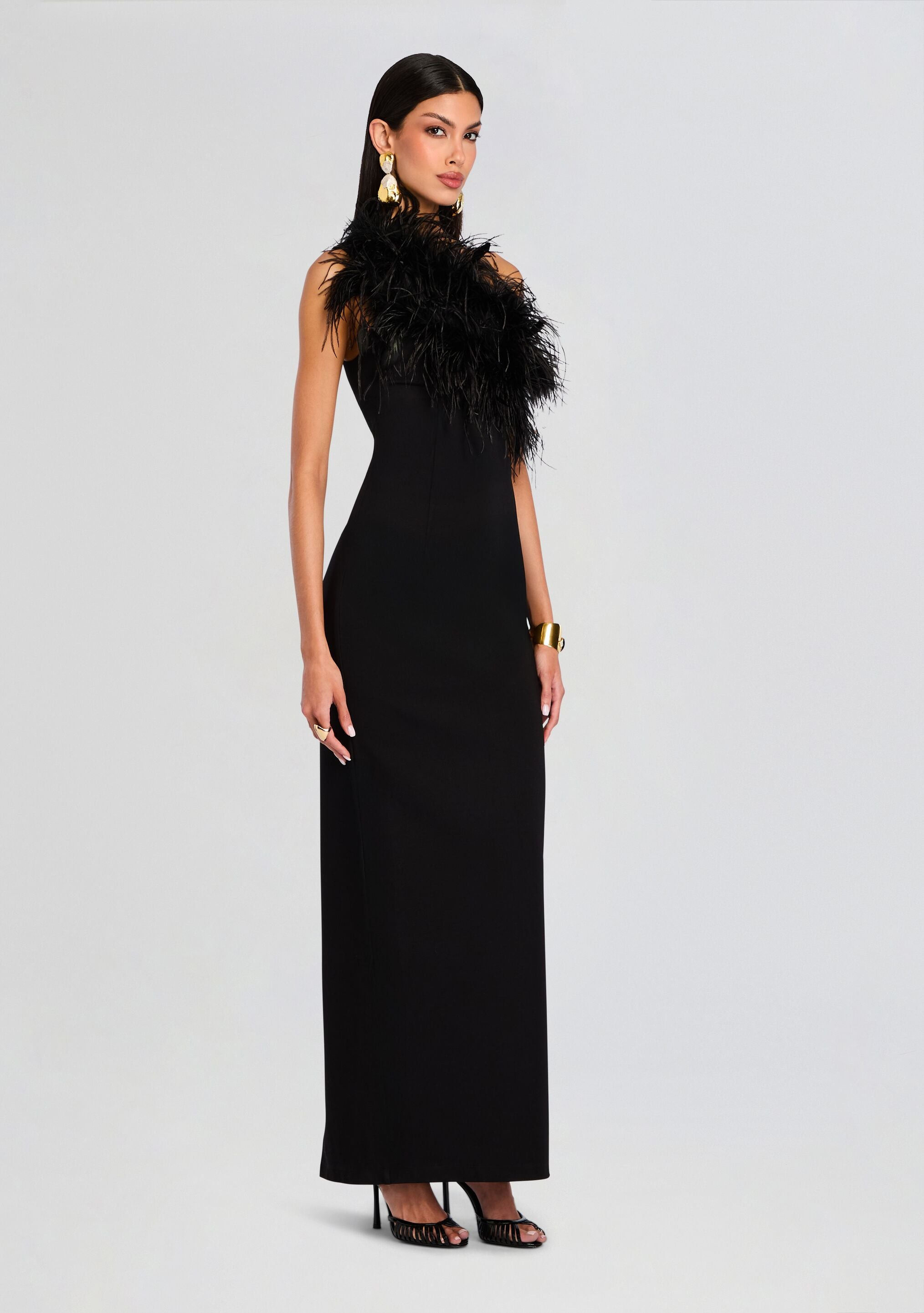 BLAIR FEATHER GOWN - 3