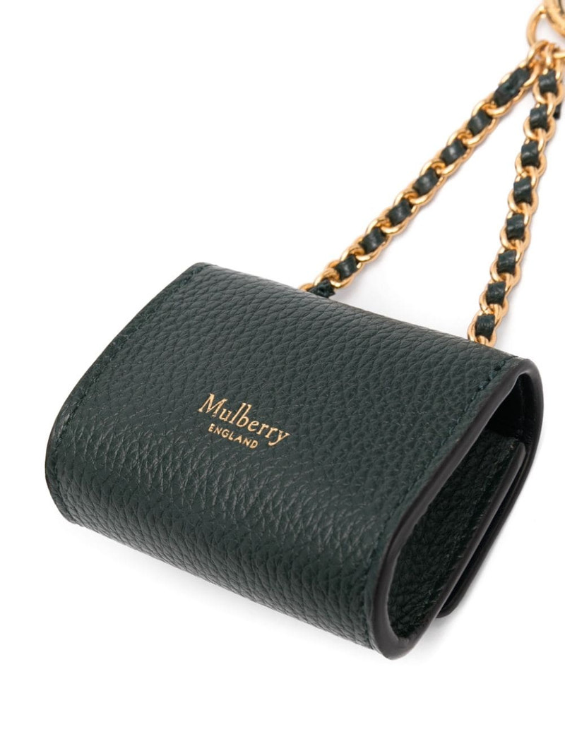 Mulberry Lily leather keyring outlook