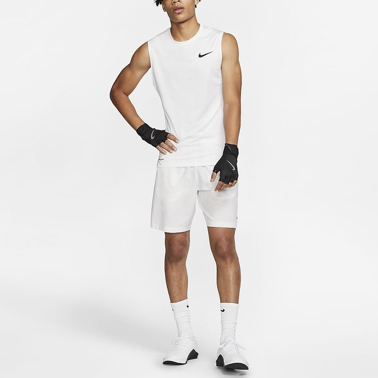 Men's Nike Pro Logo Training Tight White Vest BV5601-100 - 3