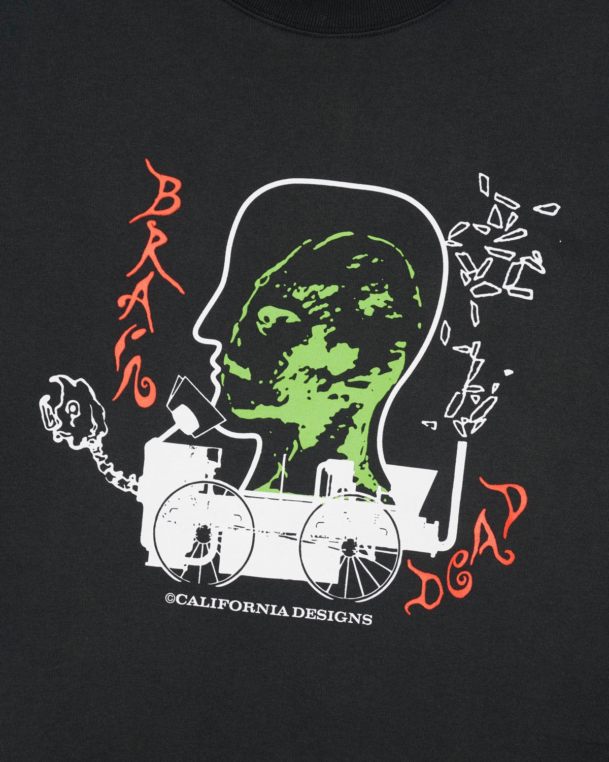 Alien Tractor T-shirt - Washed Black - 2