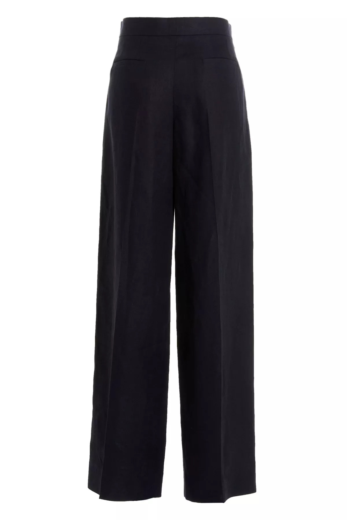 Linen pants with front pleats - 2