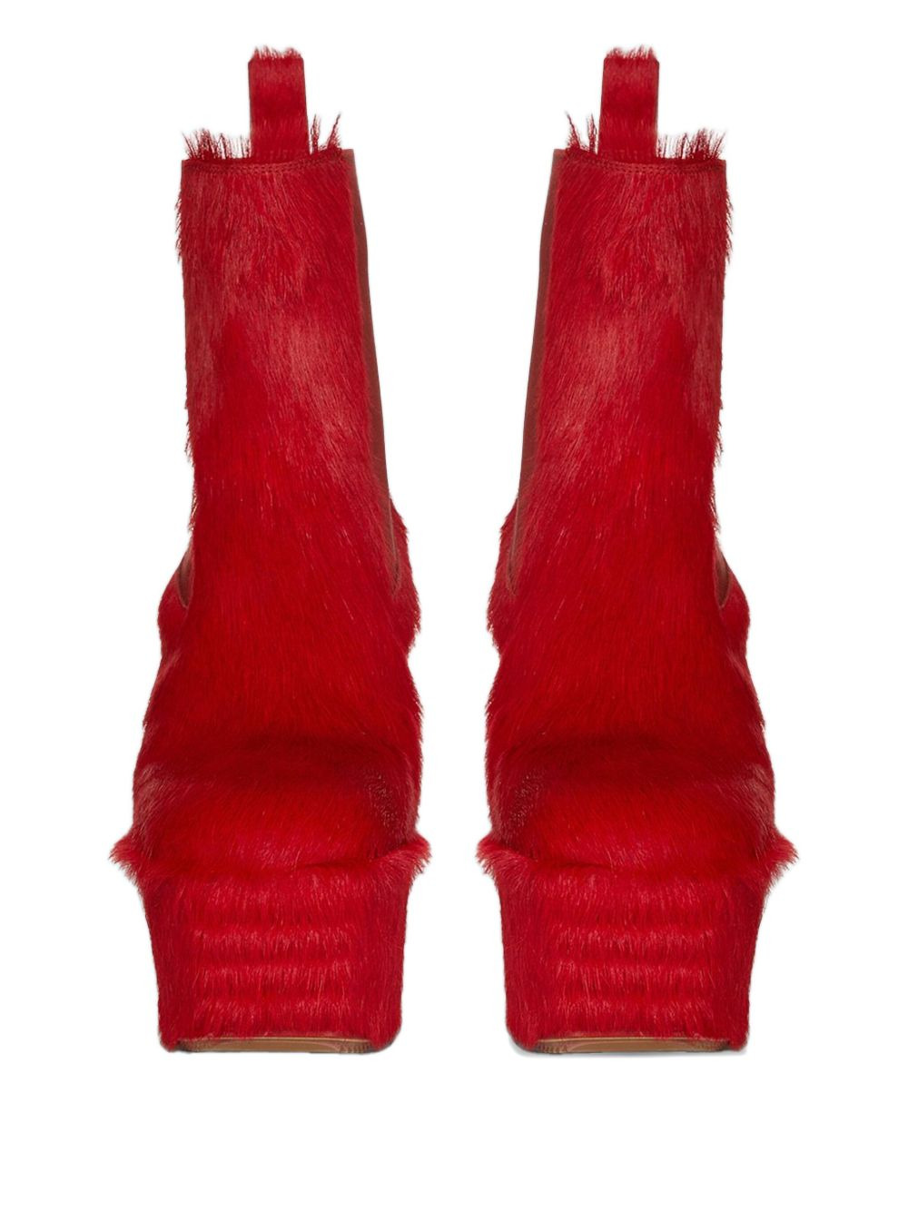130mm calf-hair platform boots - 3