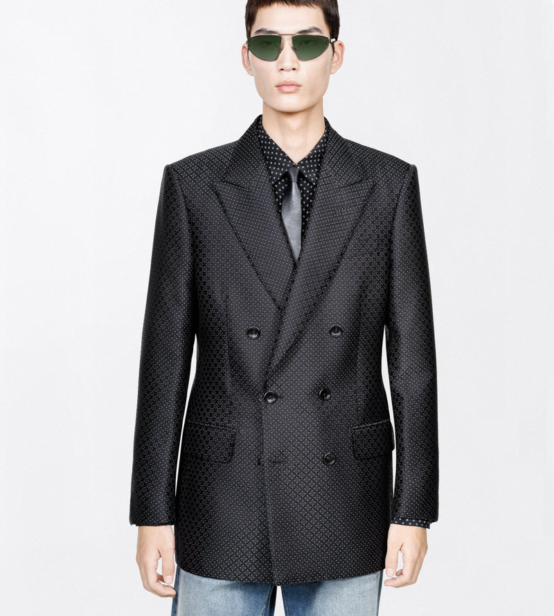 DOTTED LOZENGE JACQUARD JACKET 3