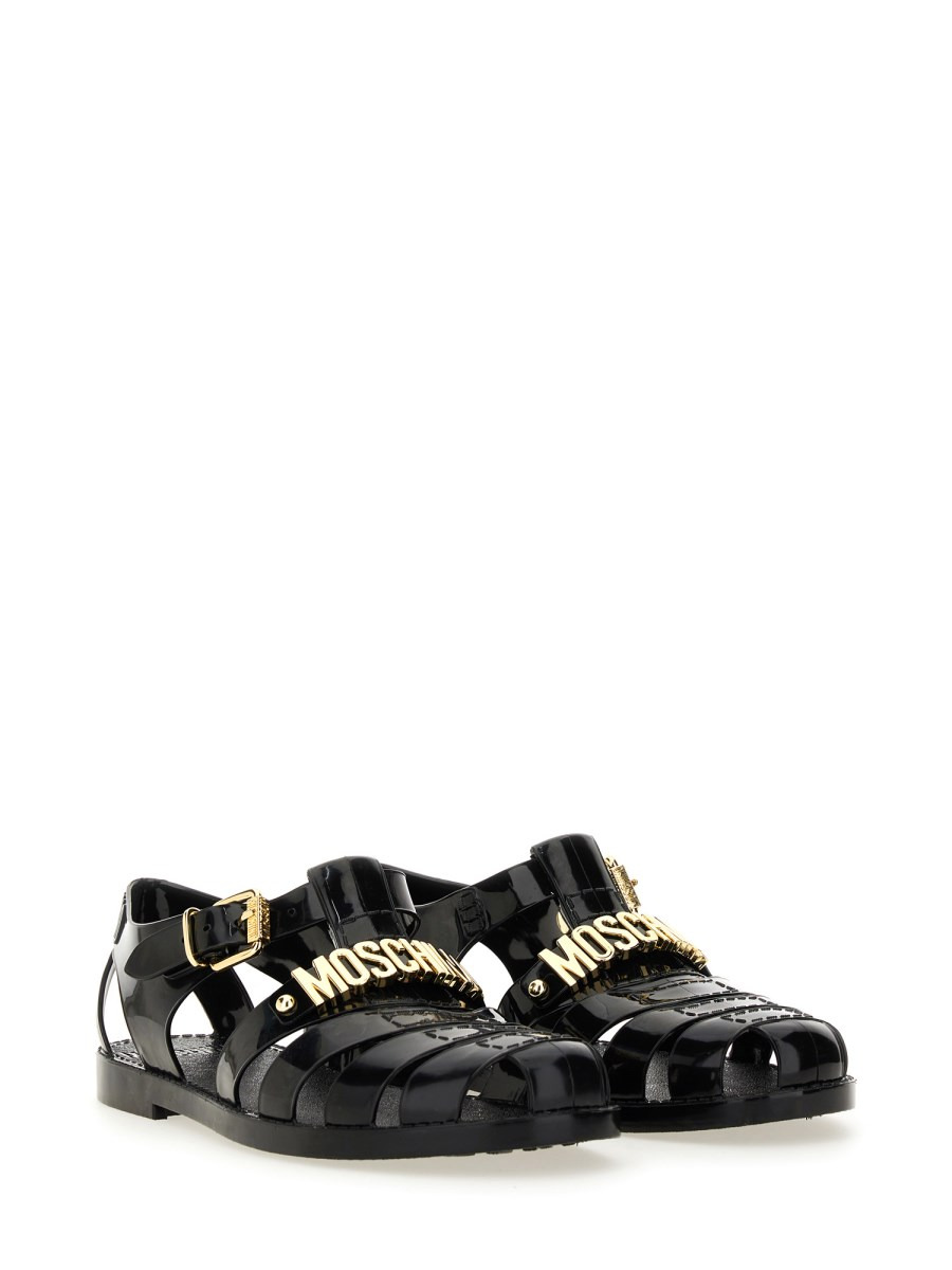 "JELLY" SANDAL WITH LETTERING LOGO - 2