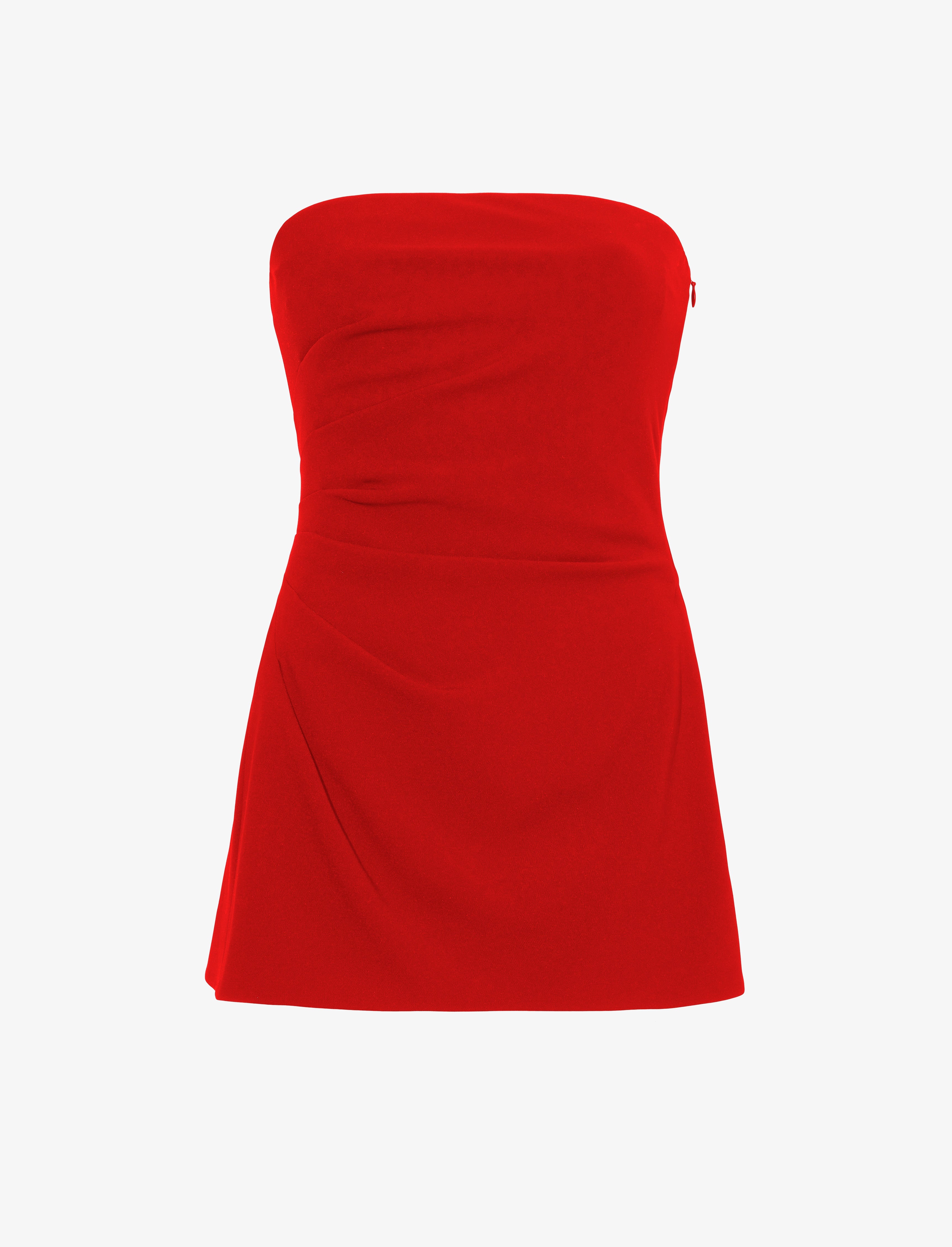 Bobbi Strapless Top in Matte Viscose Crepe - 1