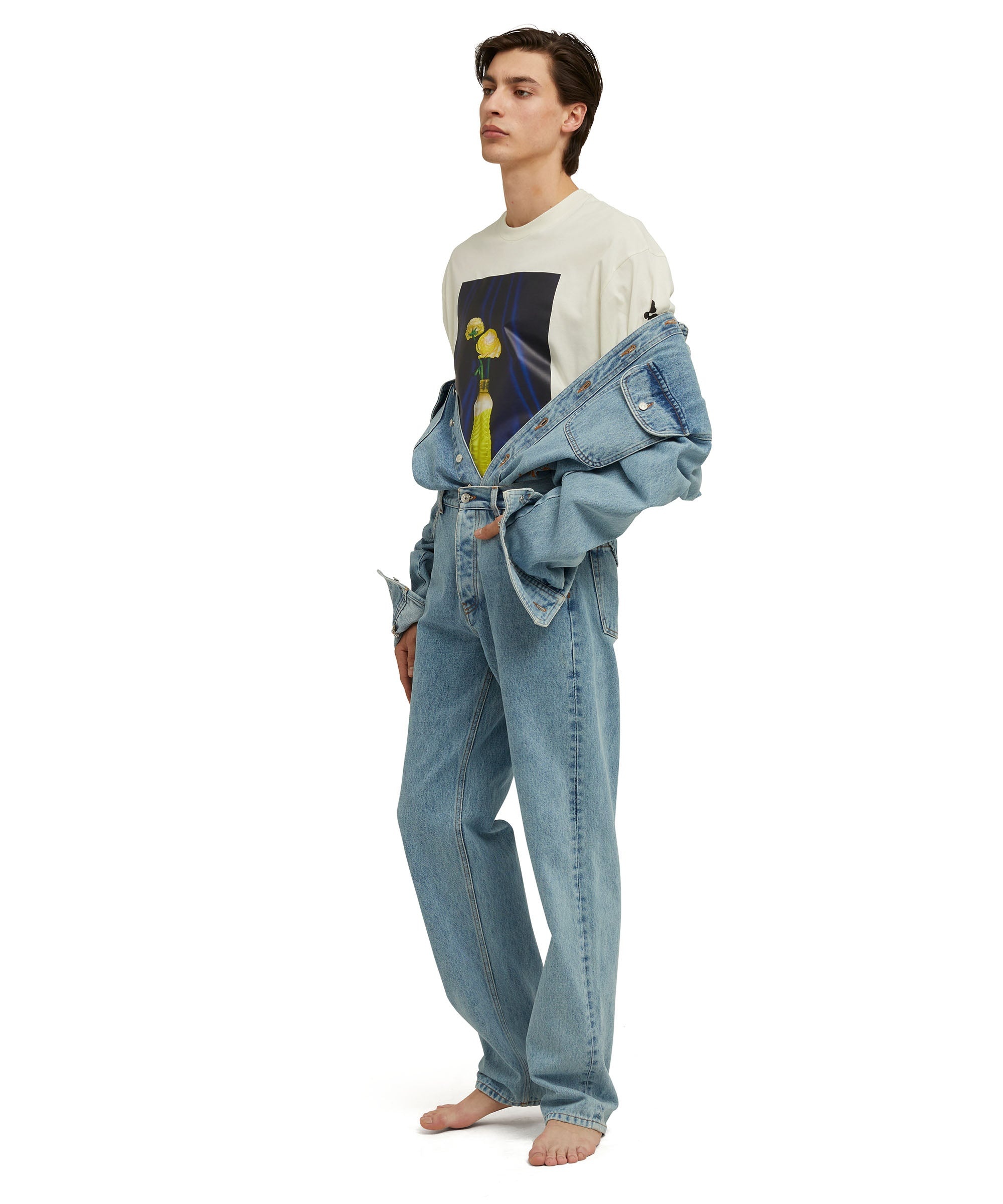 Organic cotton crewneck t-shirt from the MSGM Fantastic Green Capsule - 5
