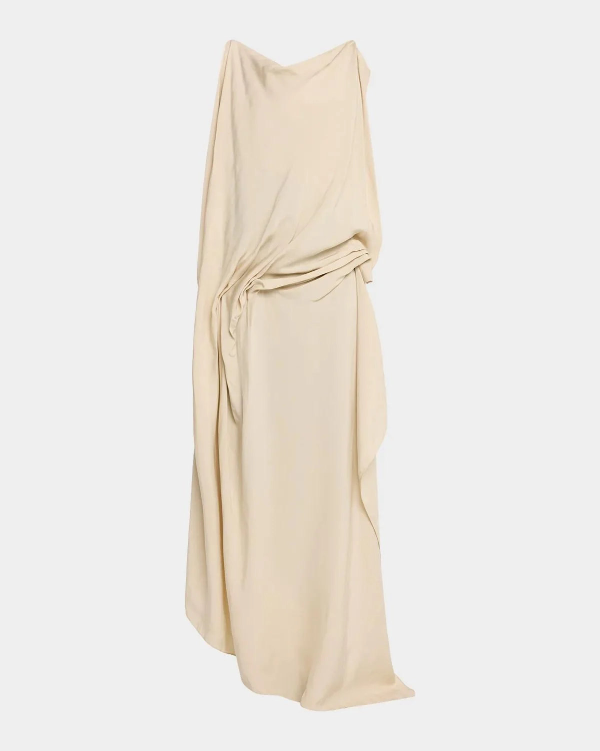 Aleatorio Asymmetric Draped High-Low Dress - 1