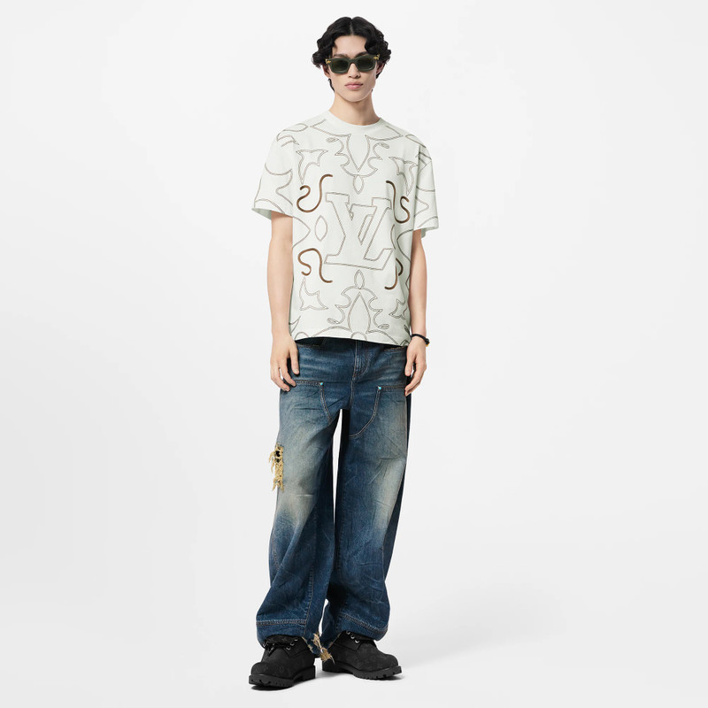 Louis Vuitton Embroidered Cotton T-Shirt outlook