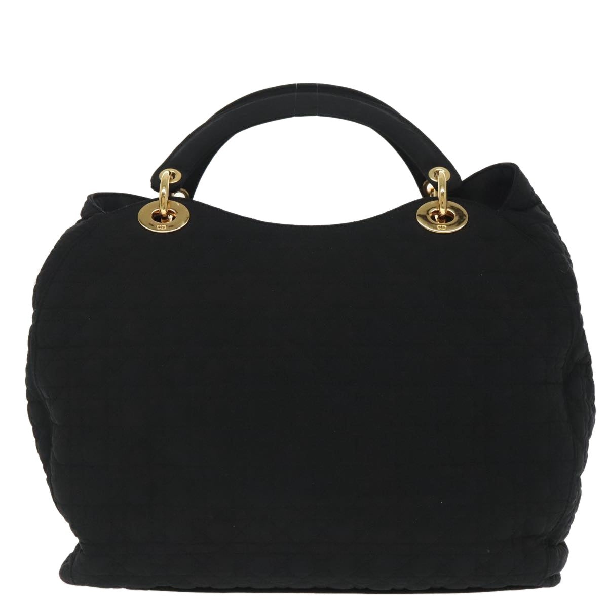DIOR Canage Hand Bag Nylon Black Gold - 3