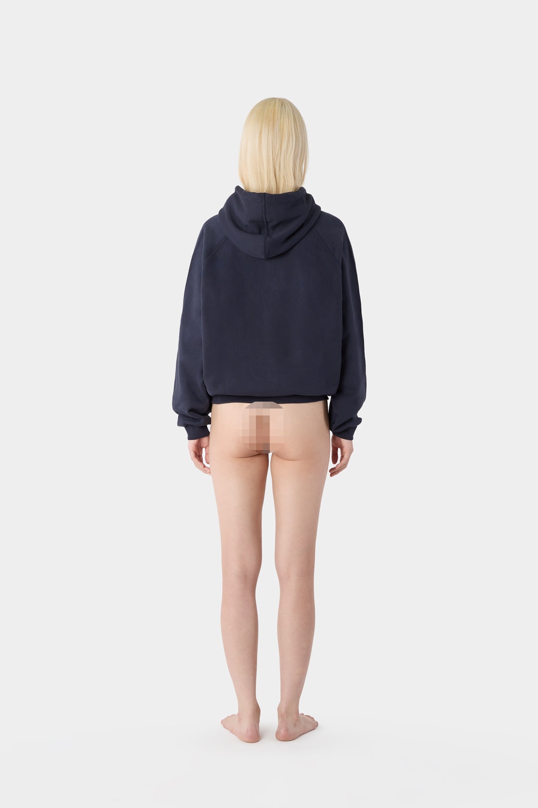 EMBROIDERED HOODIE / dark blue - 8