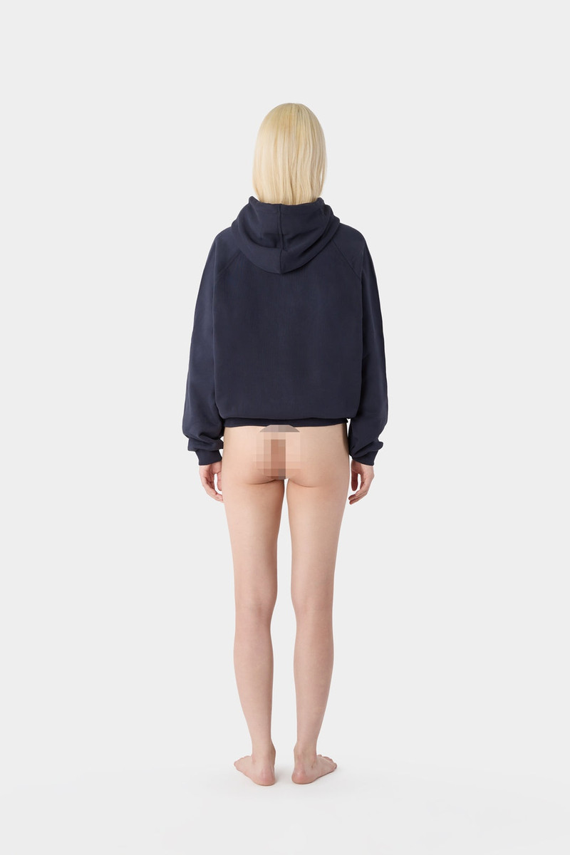 EMBROIDERED HOODIE / dark blue 8