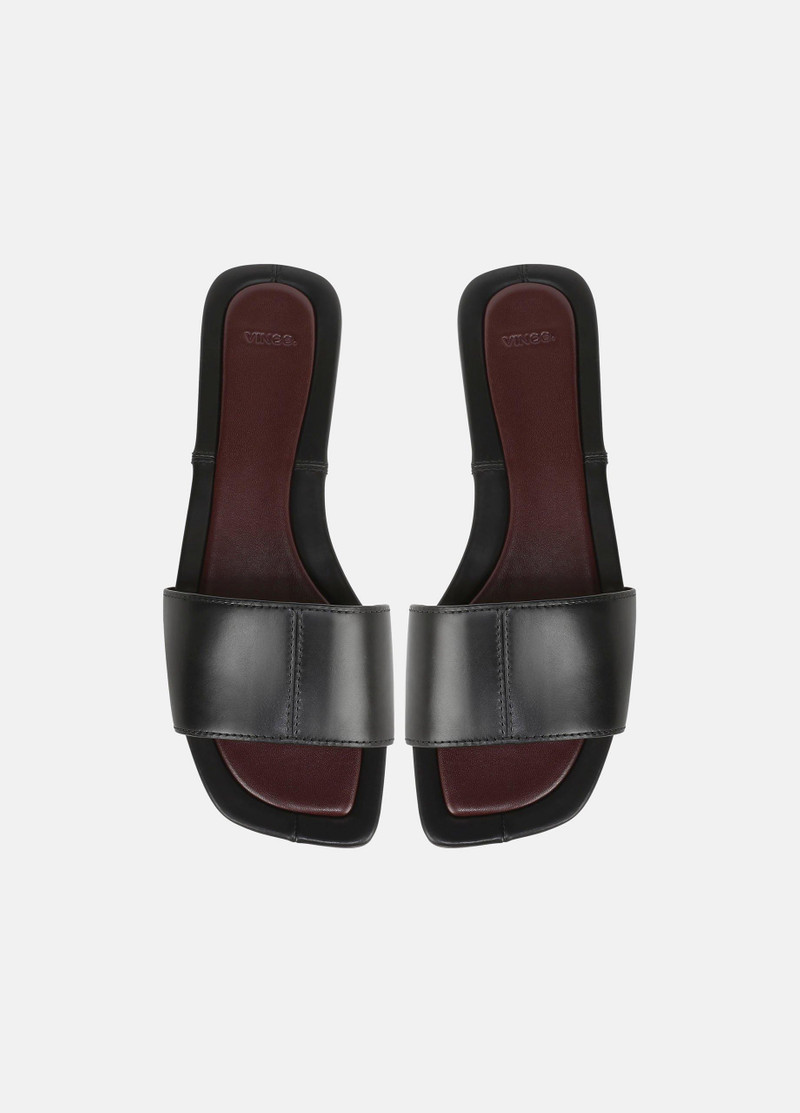 Valeria Leather Slide Sandal 4