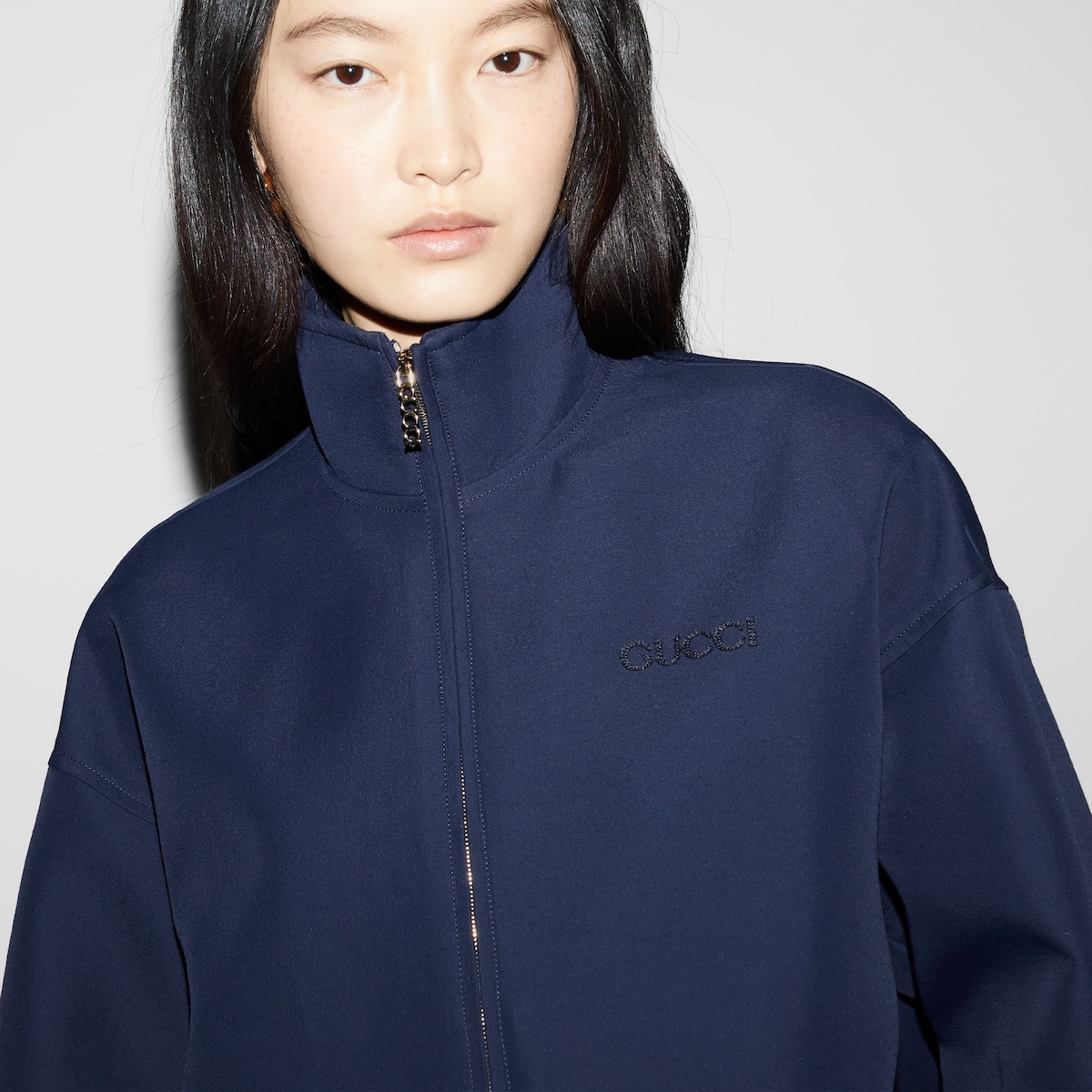 Acetate gabardine bomber jacket - 5