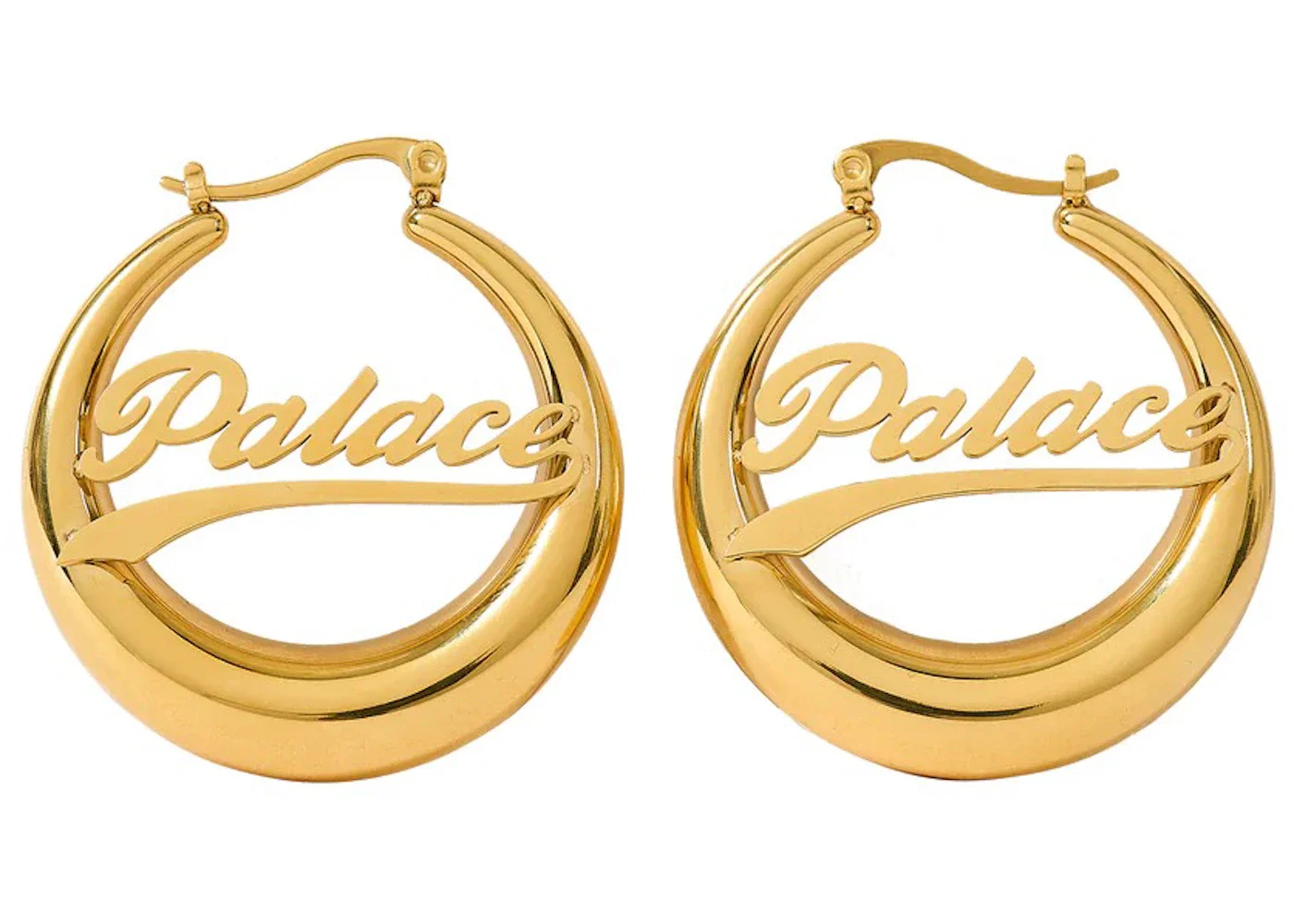 Palace Hoop Earrings Gold Plated - 1