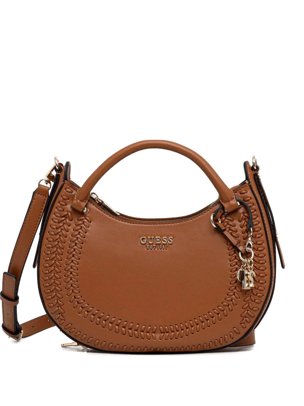 charm-detail crossbody bag - 1