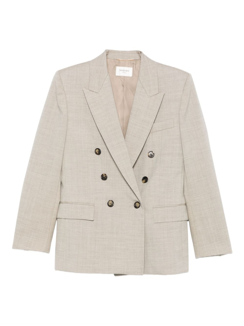 double-breasted button blazer - 1