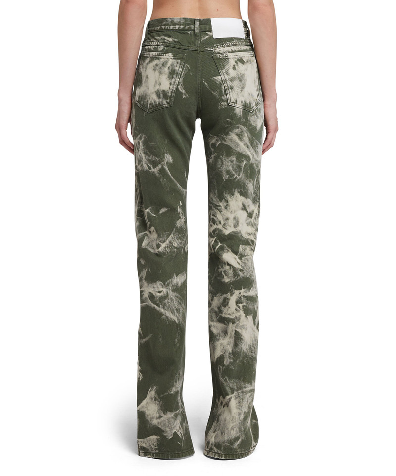 Bull cotton pants with marbleized tie-dye treatment 3