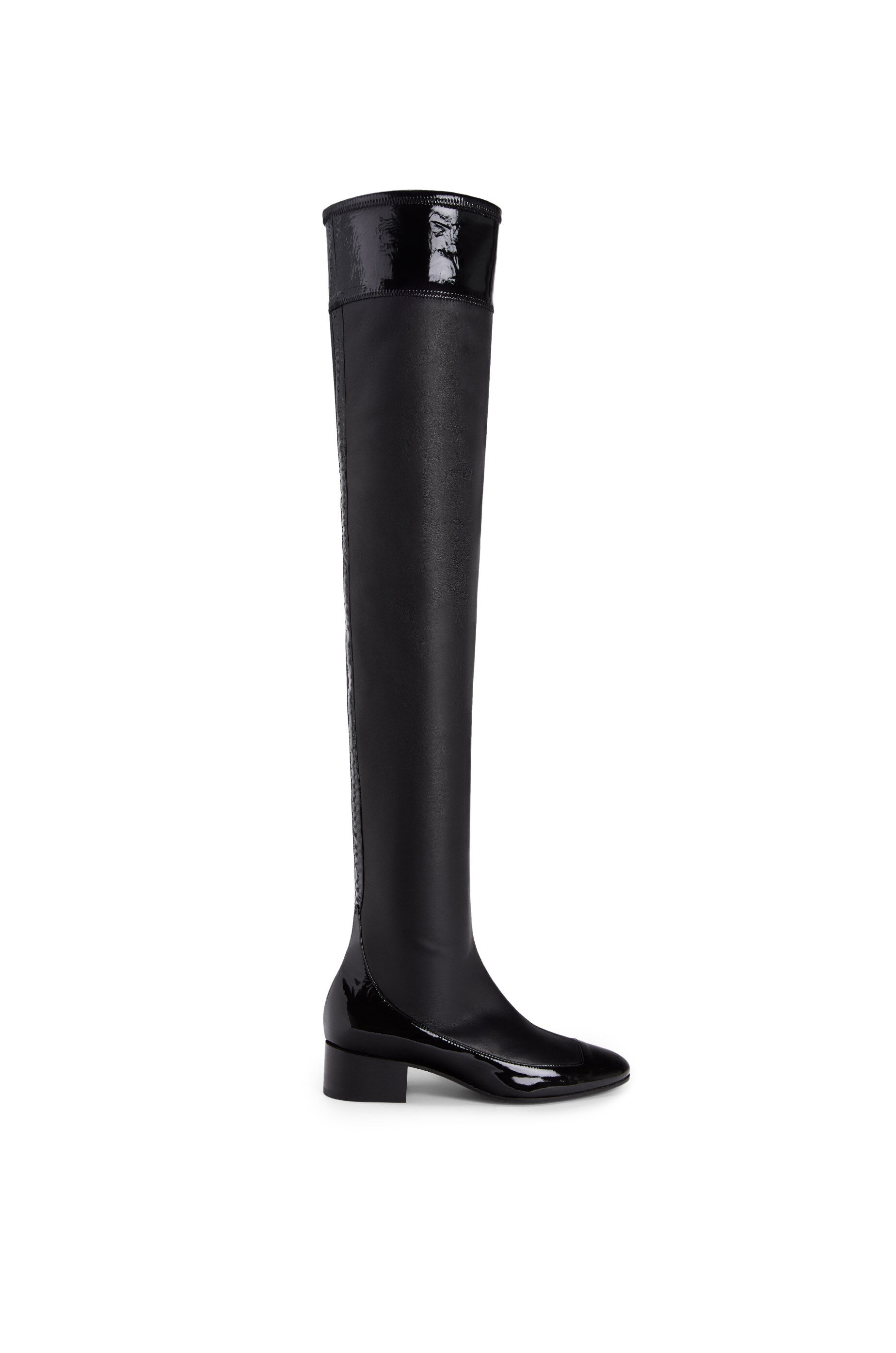 Stretch thigh boot 40 in lambskin and calfskin - 1