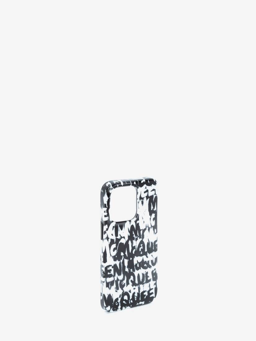 Mcqueen Graffiti Iphone 13 Pro Cover in Black/white - 2