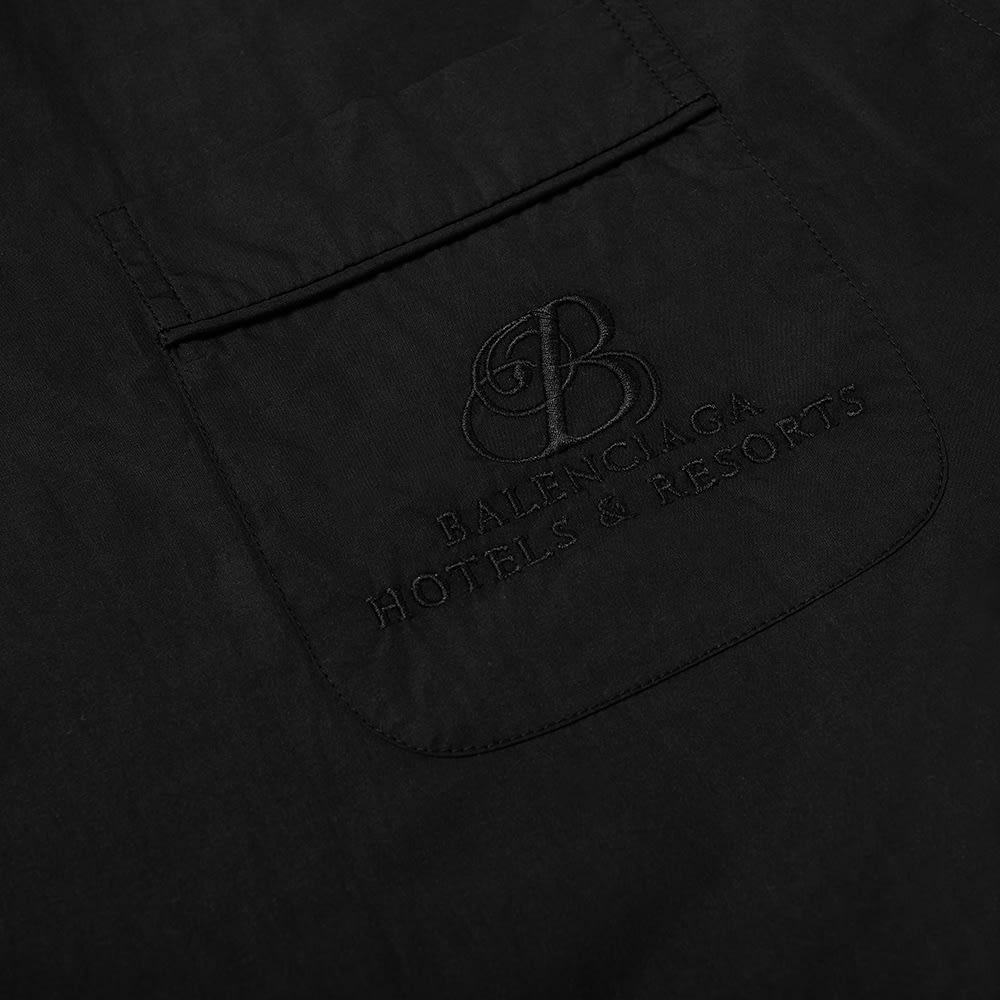 Balenciaga Short Sleeve Embroidered Pocket Logo Vacation Shi - 2