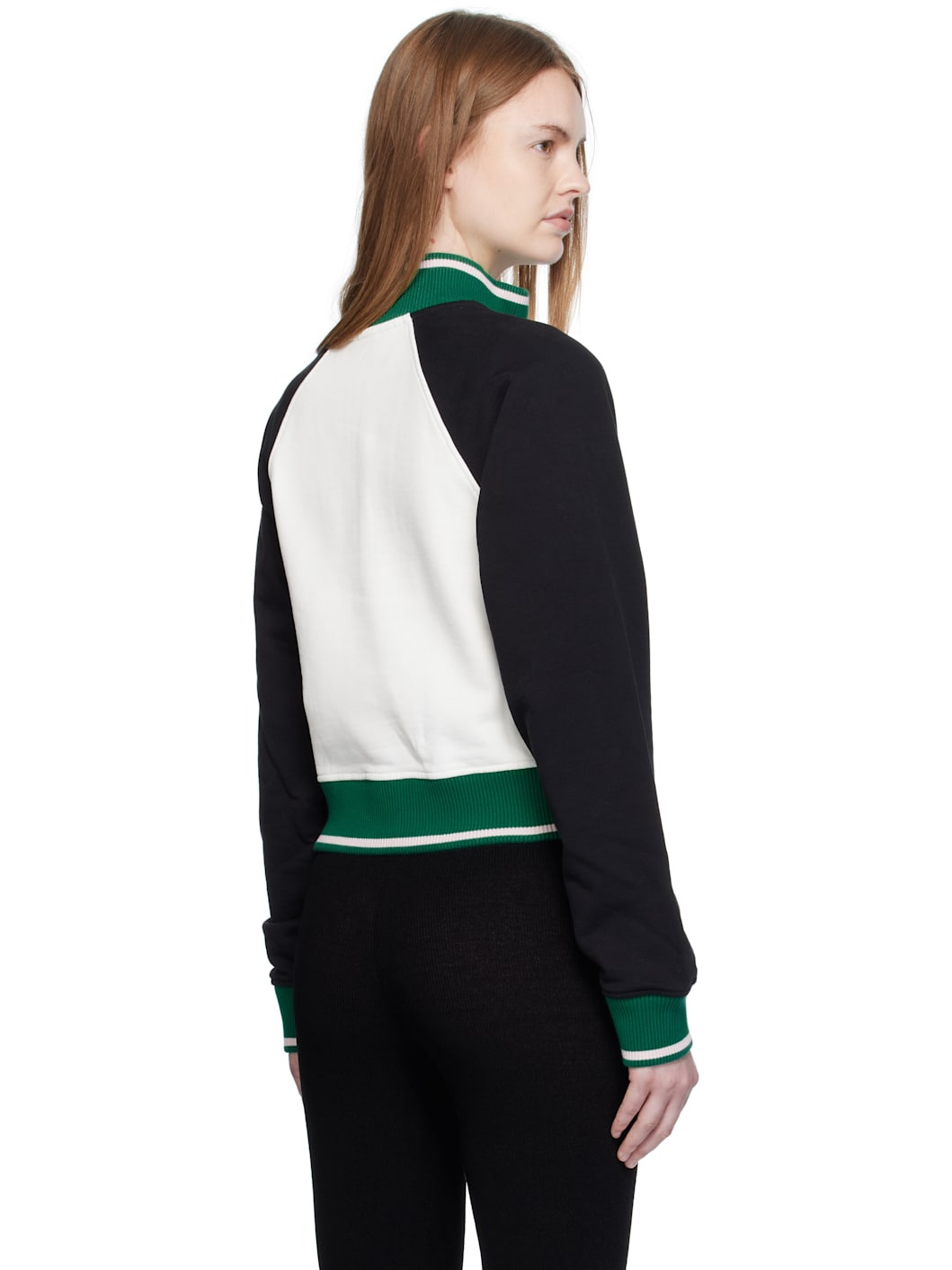 Multicolor Quarter Zip Colorblock Sweatshirt - 3