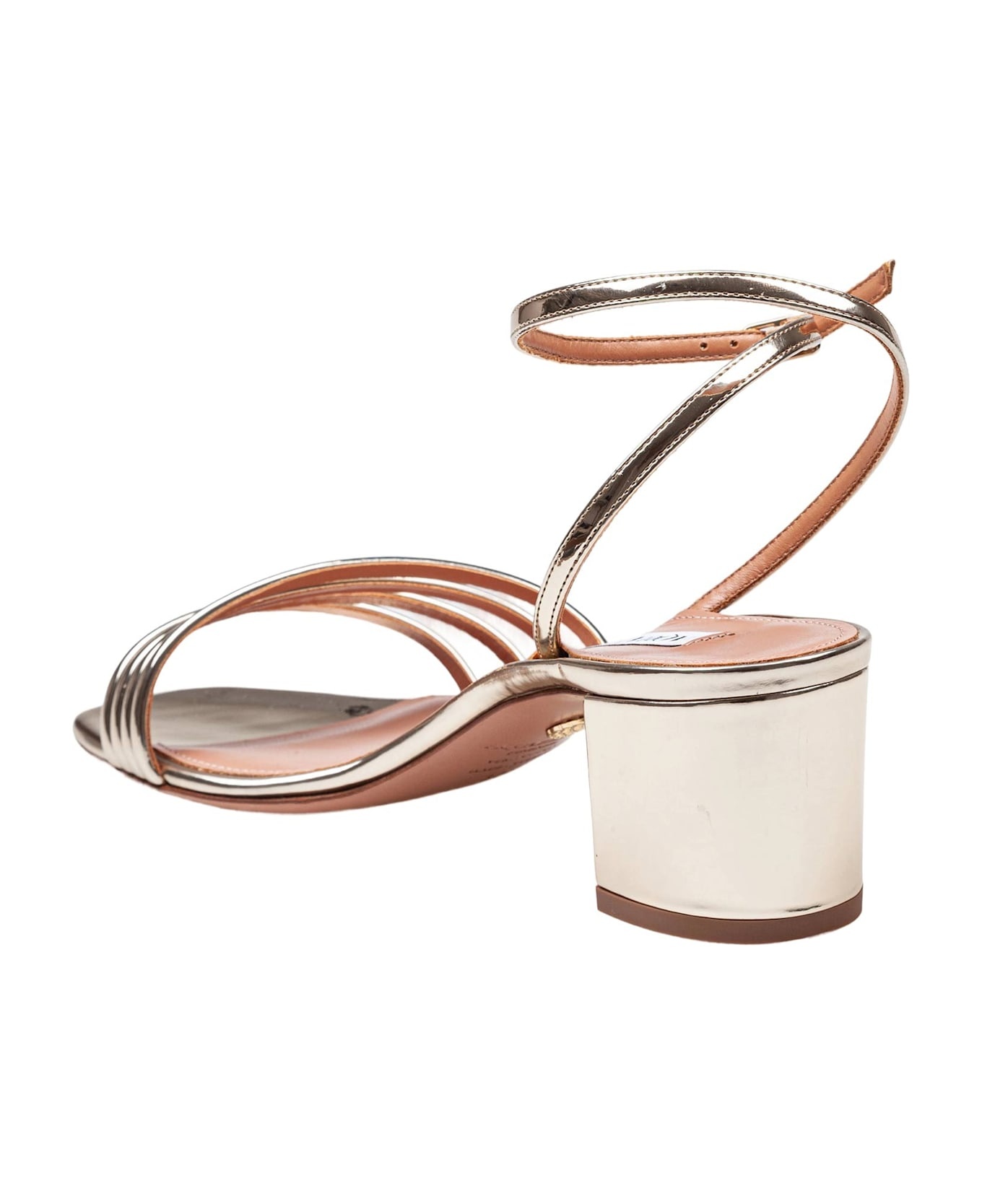 Latour Sandal 50 In Laminated Leather Color Light Gold - 4