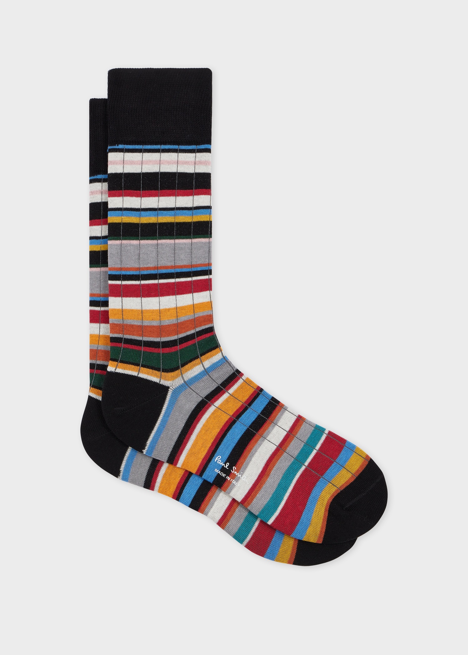 'Signature Stripe' Ribbed Socks - 1