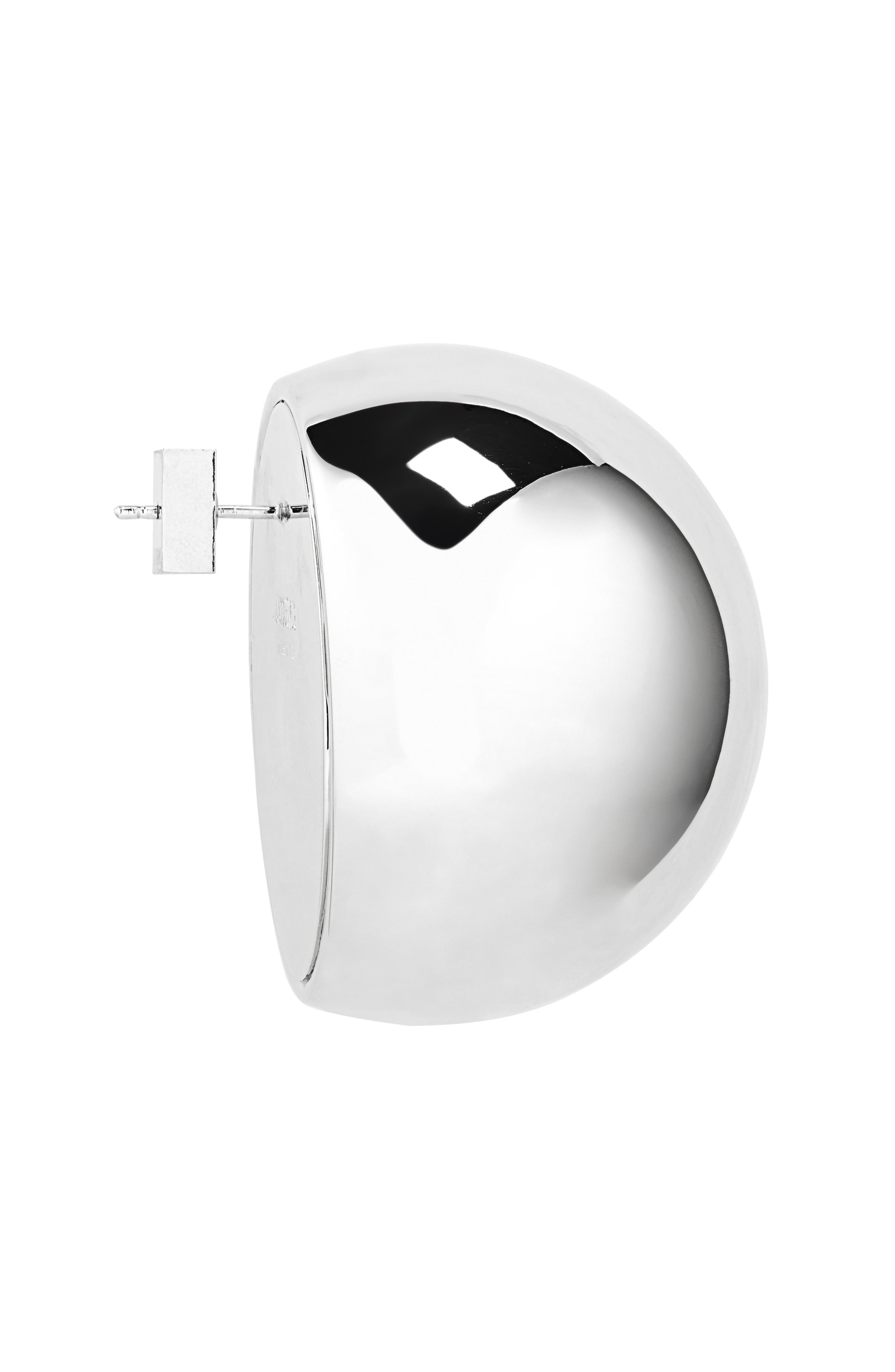 Jacquemus The Salon Circle Stud Earrings in Silver 980 at Nordstrom - 3