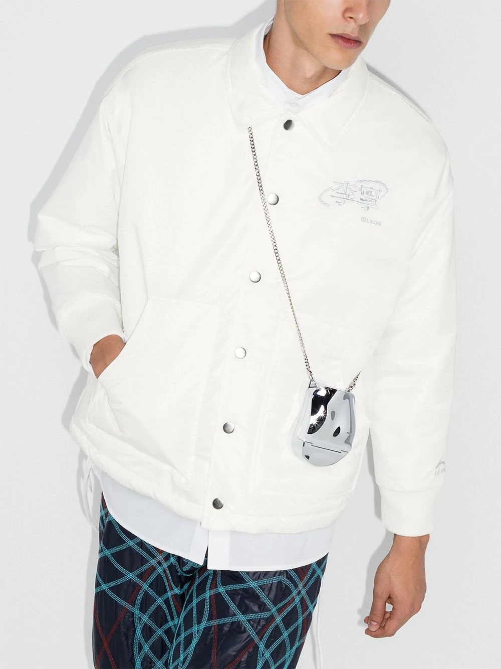 button-up reversible bomber jacket - 2