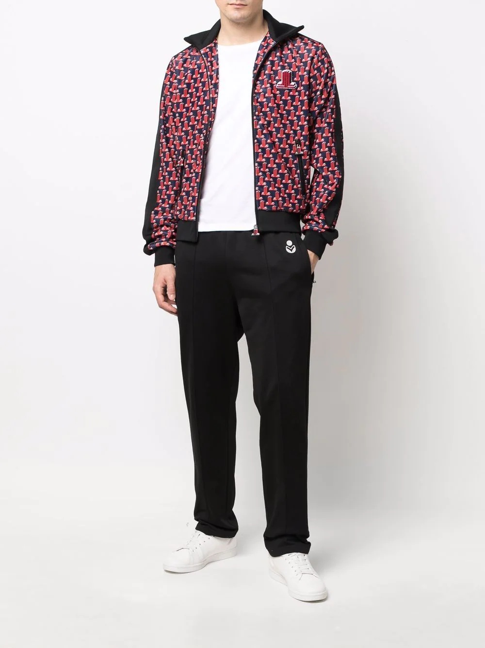 logo jacquard track jacket - 2